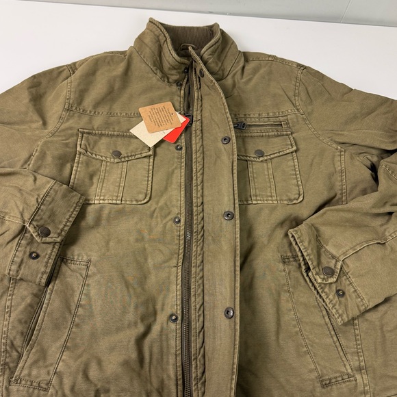 Levi’s Cotton Shell Military Style Moto Field Jacket NWT New - Picture 4 of 10